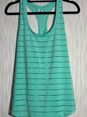 Active USA Teal Mesh-Detail Performance Tank